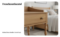 Three-Legged Circular Table Retro Design Nightstand Space-Saving Size Sturdy Construction for Interior Designers, Renters