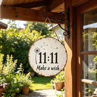 Creative Retro 11:11 Wish Dandelion Iron Art Decoration