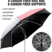 Outdoor Sun Umbrella UV Protection Fishing Camping Folding Beach Chair Umbrella Clamp Umbrella