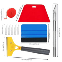 10 Pieces Car Wrap Tool Kit Anti-Slip Handle Squeegee and Set Long-Lasting