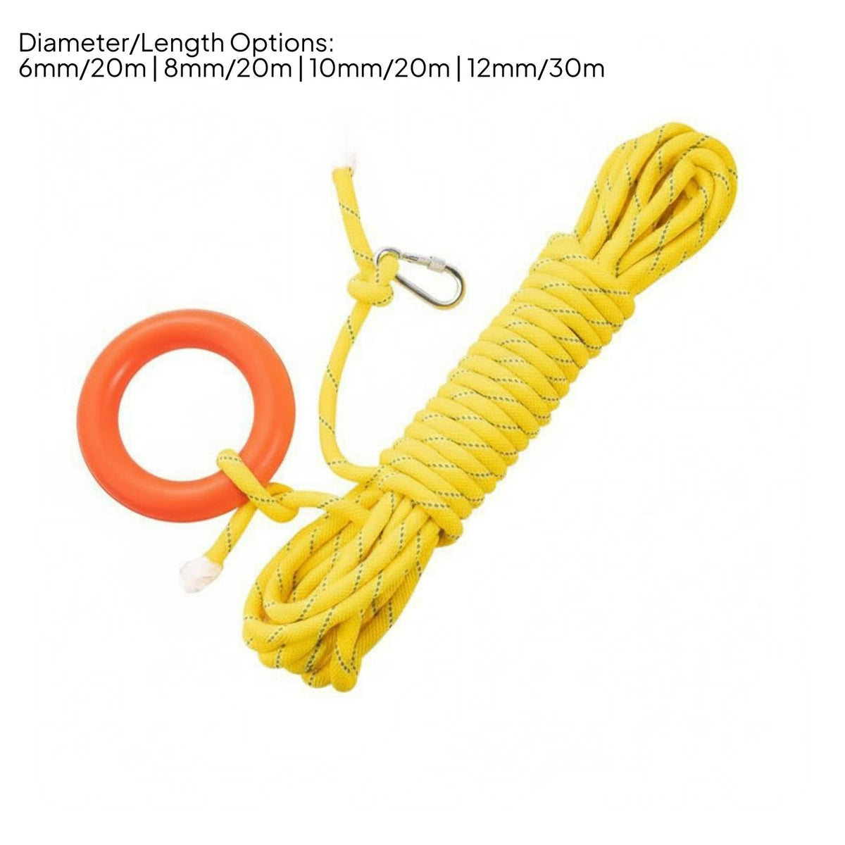 Highly Buoyant Floating Life Saving Rope High Strength Water Rescue Throw Line Long-Lasting Material for Boaters, Flood Control, Boating
