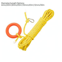Highly Buoyant Floating Life Saving Rope High Strength Water Rescue Throw Line Long-Lasting Material for Boaters, Flood Control, Boating