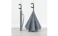 Automatic Upside-down Umbrella Reflective Umbrella with Double Canopy High-Visibility Windproof for Commuters, Rainy Days, Travel