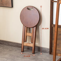 Folding Round Stool, Portable, Modern Minimalist, 32x32x43cm