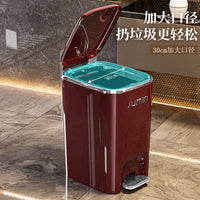Simple Pedal Trash Can with Lid for Home Use