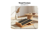Wooden Slant Board Solid Wood Construction Non-Slip Incline Board for Beginners