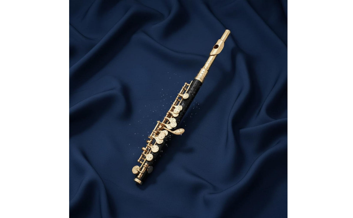 Strong Projection C Key Piccolo Bright Tone Silver Plated Piccolo High Tuning Wind Instrument Compact Size for Professionals, Students, Concert, Orchestra, Practice