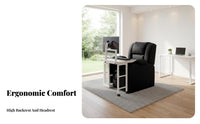 Complete Reclining Gaming station Fully Adjustable Workstation Chair Integrated display Mount engaging immersion for Game Room