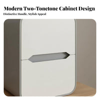 Narrow 2-Drawer End Table Space-Saving Design Narrow Storage Cabinet for Hallway