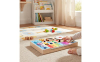 Piano Busy Board Educational Wooden Piano Board Develops Fine Dexterity Skills