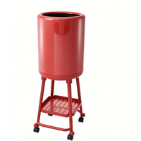 Kitchen Trash Bin on Wheels Rolling Trash Bin Metal Frame