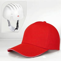 Adjustable Bump Cap with Chin Strap Low-Profile Design Short Brim Bump Cap Lightweight Hat for Construction Sites