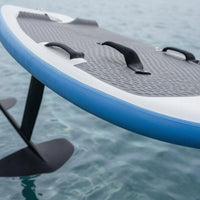 2 Pieces Inflatable Hydrofoil Board Textured Deck Surfboard and Hydrofoil Set Inflatable Surfboard Travel Friendly