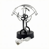 Two-Way Power Table Ornament Black Base Desktop Display Piece