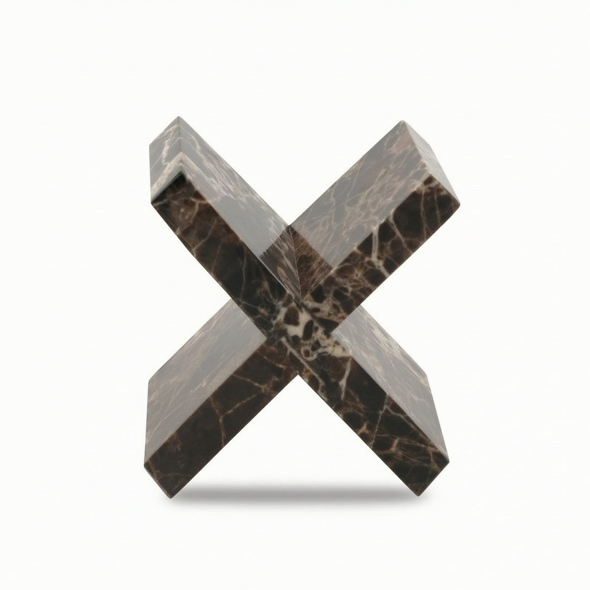 Geometric Sculpture Polished Marble Sculpture Architectural for Reception Area