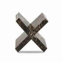 Geometric Sculpture Polished Marble Sculpture Architectural for Reception Area