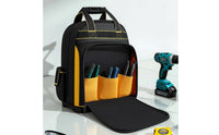Heavy Duty Tool Backpack Large Capacity Tool Backpack Hard Molded Base