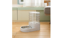 Pet Water Dispenser Large Capacity Dog Water Dispenser Multi-Level Filtration Automatic Waterer with Stainless-Steel Tray for Cats, Home, Kitchen