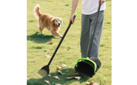 Dog Poop Tray and Rake Outdoor Use Pet Waste Rake and Pan Easy to Clean for Yard