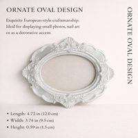 Photo Frame with Ornate Baroque Design for Home Decor, Elegant Picture in Resin Material for Family
