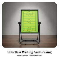 Dry Erase Freestanding Soccer Board Portable Soccer Coaching Board Height Adjustable for Coaches, PE Teachers, Training, Locker Room