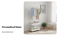 Easy to Move Rolling Clothes Rack Multi-Functional Mobile Coat Stand Space-Saving Design Freestanding Clothes Organizer Sturdy Construction for Students, Homeowners, Boutique Owners, Bedroom, Dorm Room, Entryway
