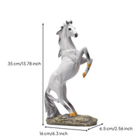 Horse Sculpture with Base Modern Horse Statue Elegant for Living Room