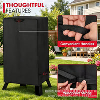 跨境热销户外通用型电动烟熏烧烤炉罩防水防尘方形烤架罩