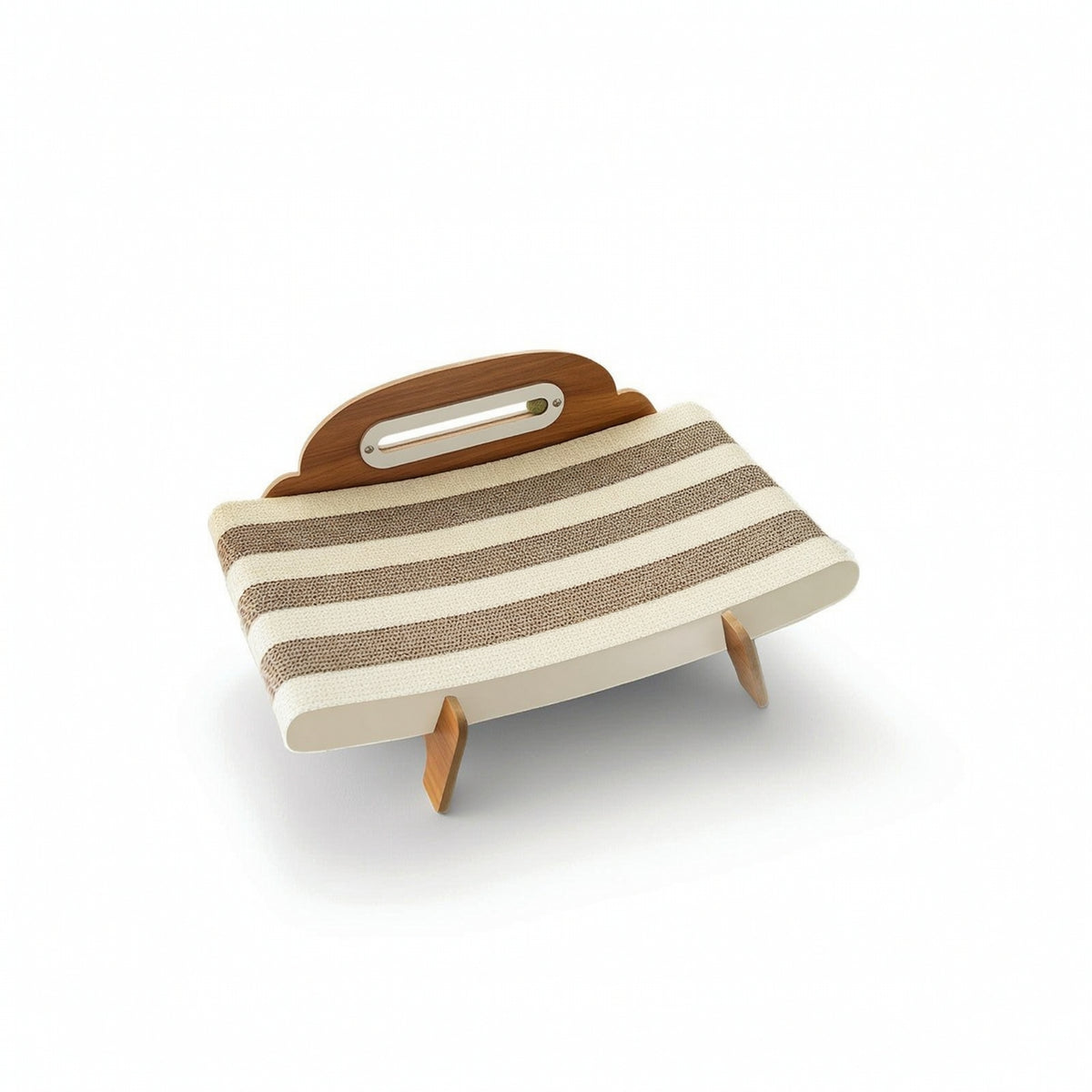Cat Scratcher Lounger Corrugated Cat Scratcher with Catnip Ball Interactive Pet Accessory for Cats, Kittens