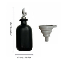 Ceramic Oil Dispenser Bottle Multi-Purpose Ceramic Oil Cruet Includes Funnel Kitchenware for Dining Table