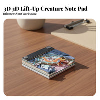 3D Paper Carving Notepad Creative Gift Tear-off Sculpture Memo Pad Original Design Paper Carving Art Memo Pad for Students, Adults, Study Room, School