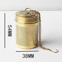 金色不锈钢养生壶过滤网保温杯茶杯茶壶泡茶调料球卤料篮茶漏茶滤