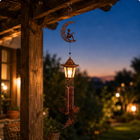 Solar Lantern Wind Chime Decorative LED Hanging Decor Easy to Hang