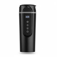 12V Car Heater Cup Temperature Control Car Heating Cup 304 Stainless Steel Heated Travel Mug for Truck Drivers