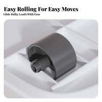 Lidded nested Bin Large Capacity Household Storage Stackable with Lid for Families, Office Workers, Playroom, Closet, Shelves