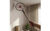 Rechargeable Telescopic Bug Swatter Long Reach Electric Bug Swatter Metal Mesh Bug Exterminator Racket Handheld
