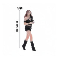 1/64 Female Figurine Polished Finish Mini Woman Model Realistic Design