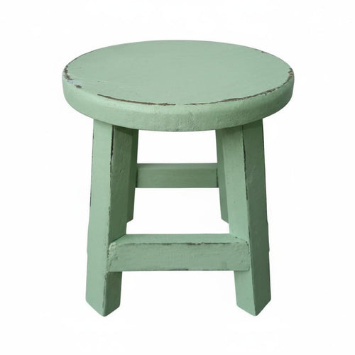 Round Wooden Stool Multi-Purpose Round Wood Plant Stand Lightweight for Balcony