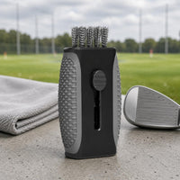 Two-Headed Head Golf Brush Compact Golf Club Brush for Driving Range