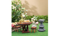 Miniature Water Feature Fluted Dollhouse Water Feature Vintage-Evocative Miniature Column for Collectors