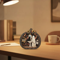 Rustic Pumpkin Plaque with Stand