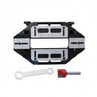Wood Door Slotting Guarding Rubber Pads Door Hinge Jig Anti-Slip Protection Hinge Installation Jig for Cabinet Making, Workshop