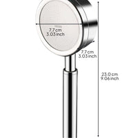 High Pressure Rainfall Shower Head, Stainless Steel, Silver