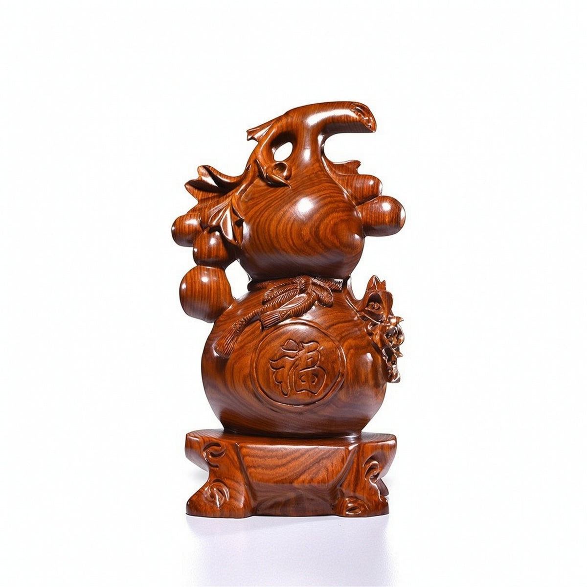 Gourd Ornament Artistic Gourd with Pedestal Natural for Entryway