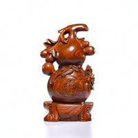 Gourd Ornament Artistic Gourd with Pedestal Natural for Entryway