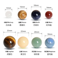 晶索珠宝太阳系八大行星水晶摆件玛瑙玉石礼盒装星球科普儿童礼品