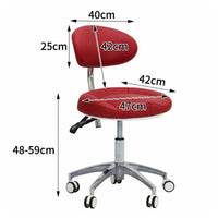 Technician Stool Padded Seat Adjustable Height Stool Side Foot Lever
