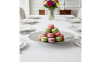 Fruit Plate with Pedestal Shallow Fluted Pedestal Bowl Ribbed Decorative Centerpiece Bowl for Kitchen Island