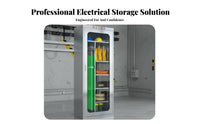 Humidity Control System Electrical Safety Tool Cabinet Digital Display Dehumidifying Safety Cabinet Rust-Proof Glass Door Tool Locker Heavy Duty for Electricians, Power Utility Technicians, Maintenance Workers, Substations, Workshops, Construction Sites