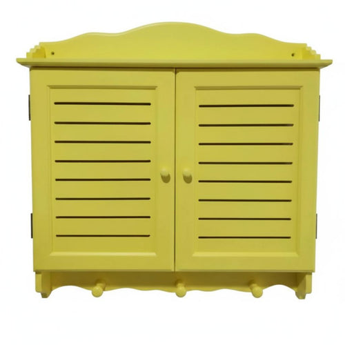 Electric Utility Cabinet Cover Slatted Doors Service Box Decoration Easy to Install Home Decor for Hallway, Apartment